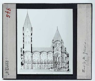 Neuss, Quirinus-Münster : Längsschnitt