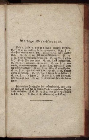 Nöthige Verbesserungen.