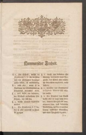Summarischer Innhalt.