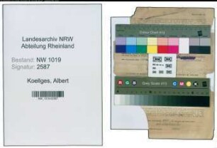 Entnazifizierung Albert Koellges , geb. 00.00.0000 (Lehrer)