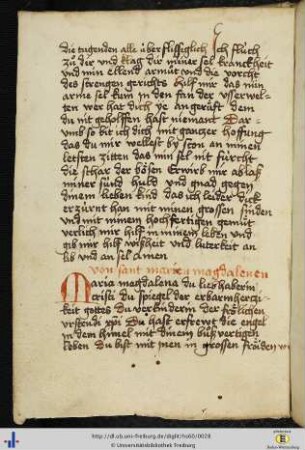 [12v - 13r] Gebet zu Maria Magdalena.