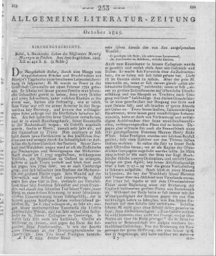 Martyn, H.: Leben des Missionars Henry Martyn in Persien. Basel: Neukirch 1825