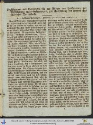 Erzählungen und Geschichten für den Bürger und Landmann.
