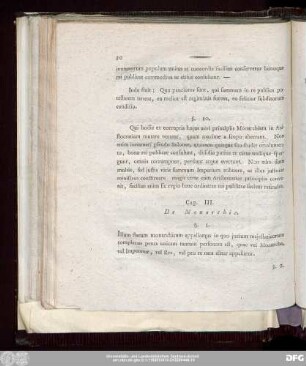Cap. III. De Monarchia.