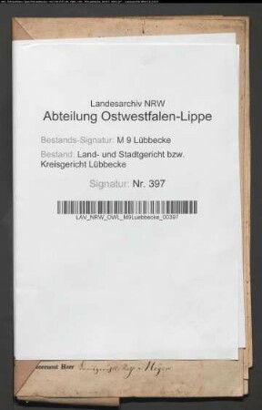 Erblasser: Ebeler, Henriette Charlotte Louise, geb. Vogeler: