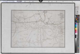 Gemen (Herrschaft) Grenzkarte Charte der reichsfreyen Herrschaft Gemen Ende 18.Jh. 400 Ruten = 13,1 cm 49,5 x 70,5 kol. Zeichnung Landsberg-Velen Nr. 102