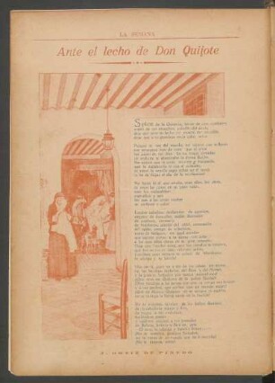 Ante el lecho de Don Quijote