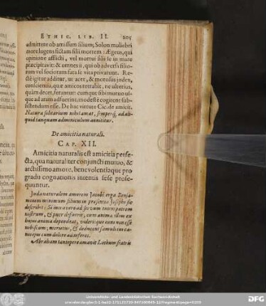 De amicitia naturali. Cap. XII.