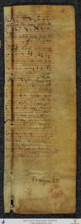 Fragmente aus Antiphonarium