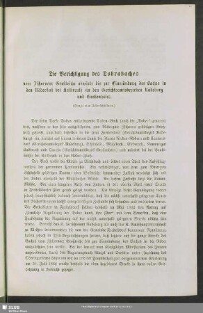 Die Berichtigung des Dobra-Baches