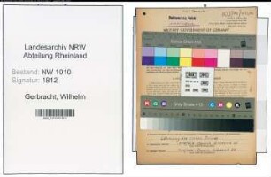 Entnazifizierung Wilhelm Gerbracht , geb. 23.03.1897 (Verw.Angestellter)