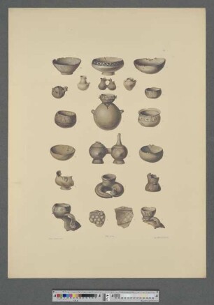 [Tafel 95. Graue Thongefässe.]