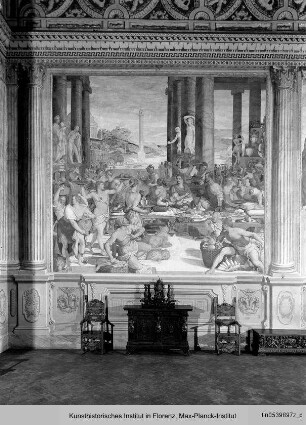 Allegorien auf die Medici : Scipio beim Gastmahl des Syphax (bezogen auf Lorenzo il Magnifico in Neapel)