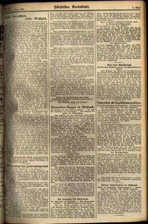 Zweite Ausgabe vom Dienstag, den 17. April 1928.
