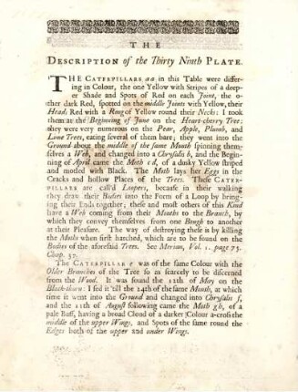 The Description of the Thirty Ninth Plate
