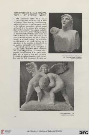87: Sculpture en taille directe, [1]