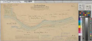 Ems Kanalisierung Grunderwerbskarte Strecke Dörpen Blatt 19 Gem. Dersum und Dörpen 1892 1 : 2000 33 x 68 kol. Zeichnung A. Franke, Wasserbauinspektor Wasser- und Schiffahrtsdirektion Münster