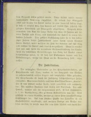 Die Fabrikation