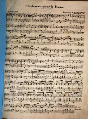 Scherzo : pour le piano