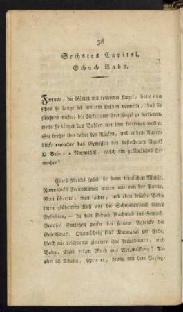 Sechstes Capitel.