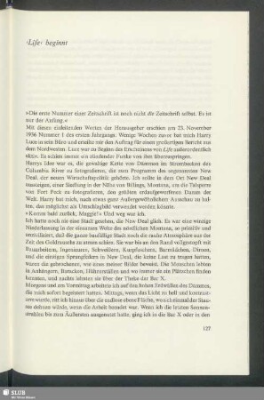 "Life" beginnt