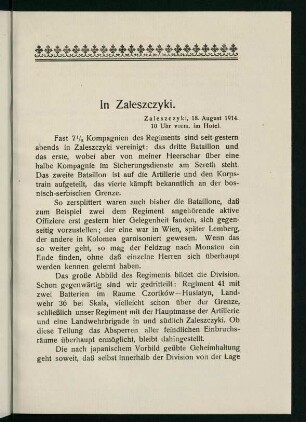 39-57, In Zaleszcyki - An den Feind