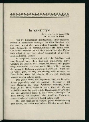 39-57, In Zaleszcyki - An den Feind