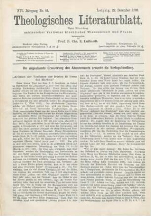 591-594 "Aristion der Verfasser der letzten 12 Verse des Markus"