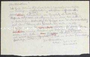 Handschriftlicher Entwurf eines Schreibens der Künstlervereinigung "Die Abstrakten" zur Großen Berliner Kunstausstellung 1930 - Sachkonvolut
