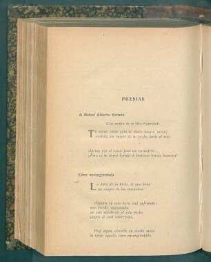 Poesías : A Rafael Alberto Arrieta [y] Cima ensangrentada