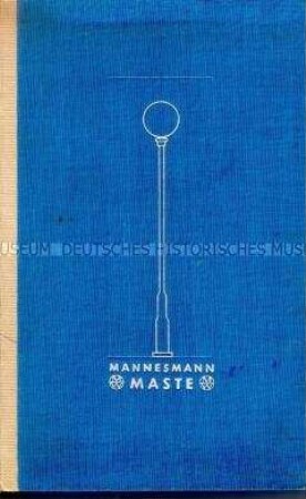 Firmenschrift der Mannesmannröhren-Werke über Stahlrohrlichtmaste und Kandelaber
