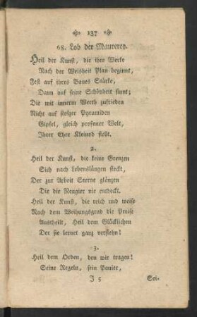 68. Lob der Maurerey