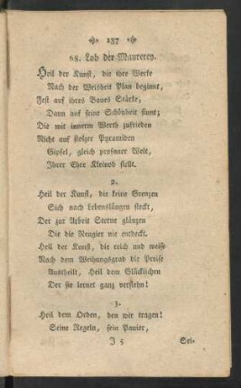 68. Lob der Maurerey