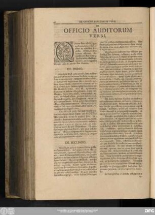 De Officio Auditorum Verbi.