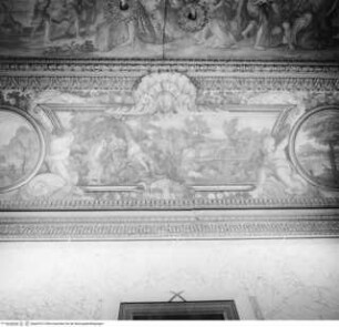 Szenen aus der Geschichte von Johannes dem Täufer und Landschaften, Johannes der Täufer weist Petrus und Andreas auf Christus hin