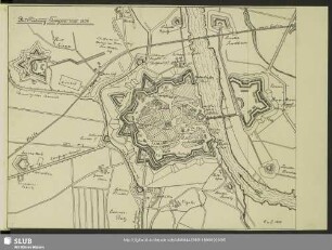 Die Festung Torgau um 1876