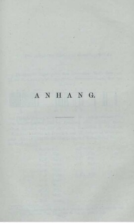 Anhang. 1. - 8. Sonnenspectrum. Wellenlänge. Literatur. Hülfstafeln.