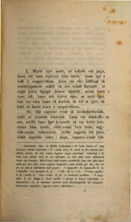 Íslendinga sögur : Udgivne efter gamle haandskrifter, III,1
