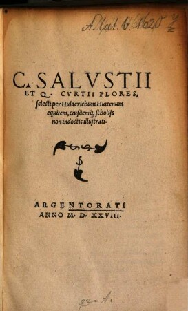 C. Salustii et Q. Curtii flores