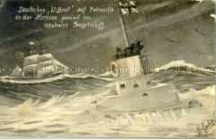 Deutsches U-Boot auf Patrouille