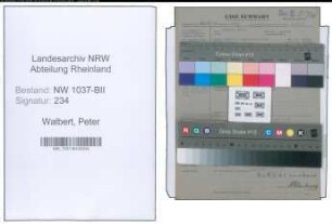 Entnazifizierung Peter Walbert , geb. 20.02.1890 (StaedtischerAngestellter)