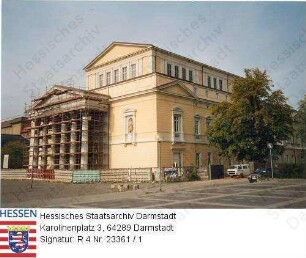 Darmstadt, Ausbau des ehemaligen Mollertheaters zum Haus der Geschichte / Bild 1-3: Südost-Ansicht