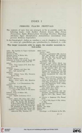 Index I: Persons – Places – Festivals