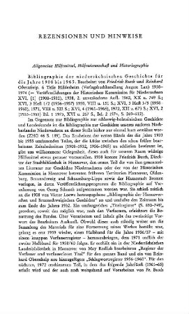 Bibliographie der niederländischen Geschichte für die Jahre 1908 bis 1965, bearb. von Friedrich Busch und Reinhard Oberschelp, 6 Teile, (Veröffentlichung der Historischen Kommisision für Niedersachsen, 16) : Hildesheim, Lax, 1938 - 1974