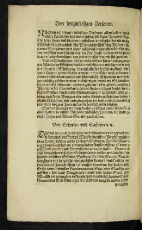 Von Schotten und Saffoyern/ etc.