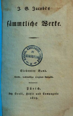 J. G. Jacobi's sämmtliche Werke, 7