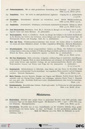 Miniaturen (Nr. 268-329)