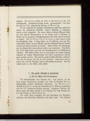 A. Der 21. März 1918 bei Cambrai