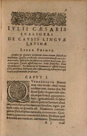 Ivlii Caesaris Scaligeri Viri Clarissimi De Causis linguæ Latinæ libri tredecim