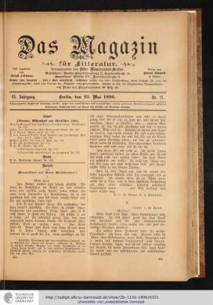 Nr. 21. - 23. Mai 1896